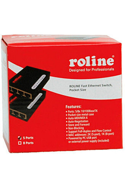 Roline 21.14.3133 Μη διαχειριζόμενος διακόπτης L2 με 5 θύρες Gigabit Ethernet...