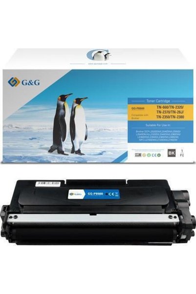 G&G Συμβατό τόνερ για εκτυπωτή λέιζερ Brother Μαύρο