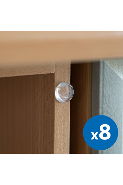 Alista Home Opritor de ușă autoadeziv transparent 18 mm, protecție perete, se...