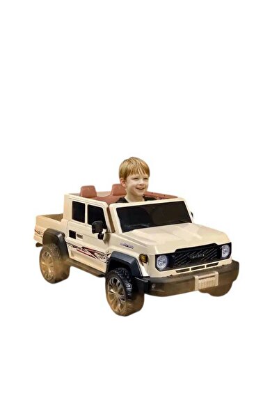 Toyota Hilux (Toyota Pickup) Electric Car for Kids Big Beige