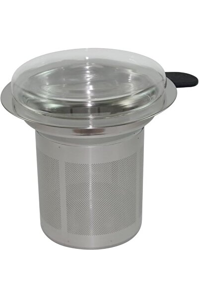 Generic Stainless Steel Tea Infuser with Glass Lid, 8.25 cm Height, Fine Mesh...