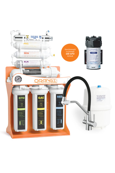 SPECTRUM WATER Sistem osmoza inversa premium ORANGE Series, 8 stadii, 100 GPD...