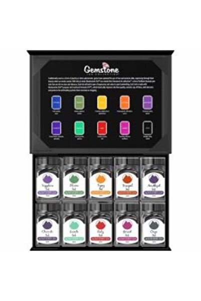 MONTEVERDE USA Gift Set of 10 Ink Bottles Gemstone Collection, MonteVerde USA...