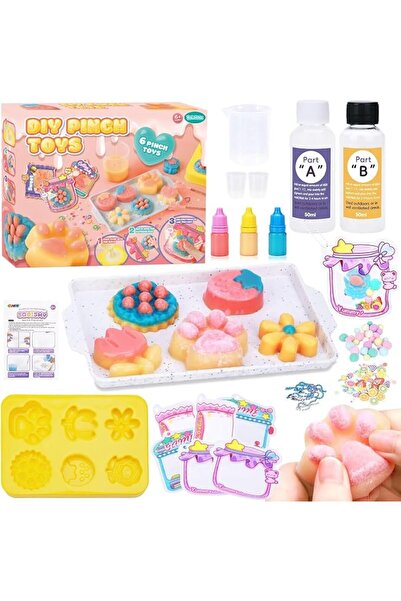 MOONMEN Create Your Own Squishy Toys DIY Making Kit with Mold and 6 Packaging...