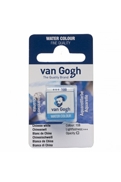Van Gogh Watercolour Pan Sanatsal Sulu Boya Tablet Chinese White 108