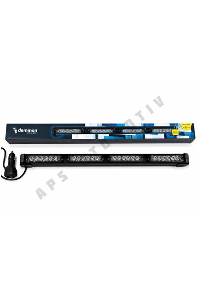 APS OTOMOTİV DM173-4 ÇAKAR LED BAR 60 CM SARI ÇAKMAKLIK GİRİŞLİ (30 MODLU 12-...