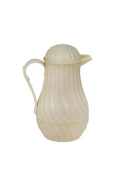 BASURRAH tea and coffee thermos, Beige color, 1 liter