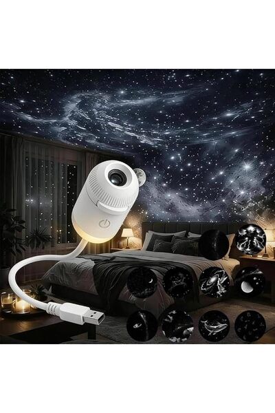 BOOMBOOMBOOM Galaxy Star Projector, 2in1 Galaxy Projector & Night Light,360° ...