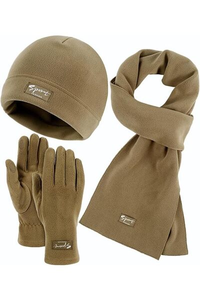 Arabest Women's Winter Knit Beanie Hat,Scarf,Gloves Set,Warm Microfleece with...
