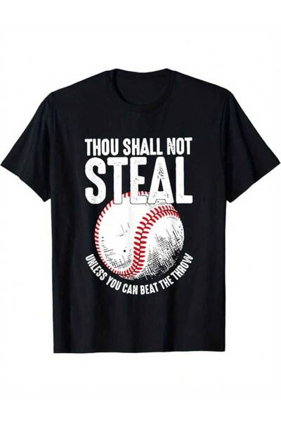 2BIR Baseball Printed, Cotton Graphic Casual Short Sleeve Crew Neck Gamer T-S...