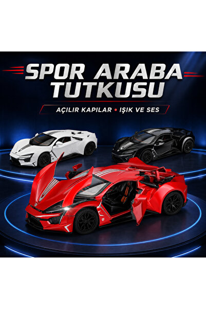 Toysan 1.24 ÖLÇEK KUTULU SESLİ VE IŞIKLI ÇEK BIRAK METAL ARABA