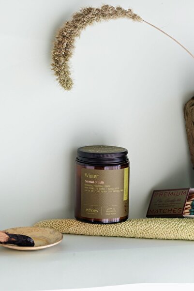 Echoes Candle & Scent Lab. Winter Kokulu Kavanoz Doğal Mum 130 gr