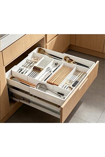 GENERAL Cutlery Drawer Organiser, Cutlery Tray Insert for Kitchen, Plastic Ut...