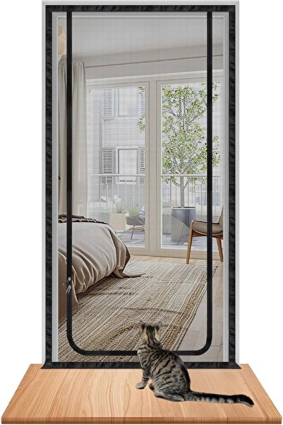 Morvena Picks Ușă de ecran pentru pisici VHV 120x240 cm - Paravan cu fermoar ...