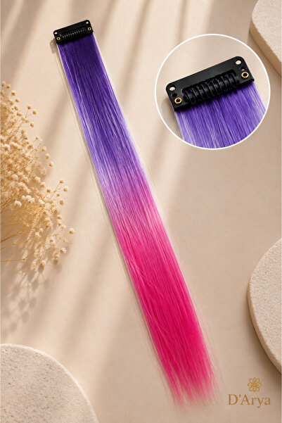 Darya D’Arya Ombre Snap-In Colorful Hairpiece 40-50 cm Children Young Women H...