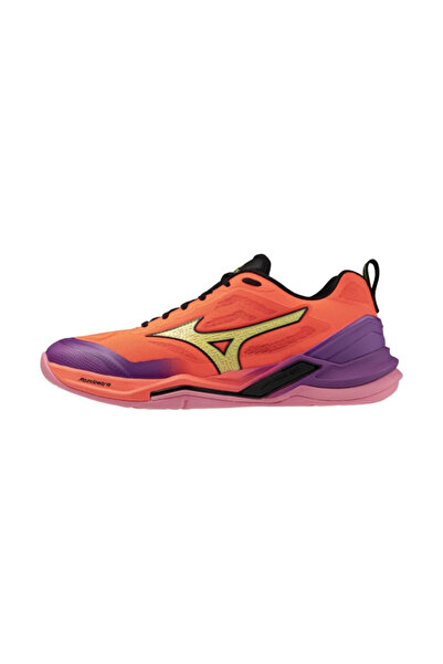 MIZUNO Wave Stealth Elite Unisex Handball Shoes Orange / Purple