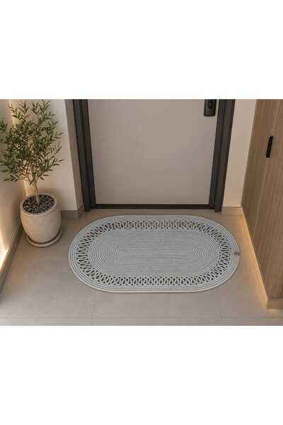 MTG JÜT TASARIM Patterned Jute Cord Rope Door Mat Bathroom Hallway Entrance C...