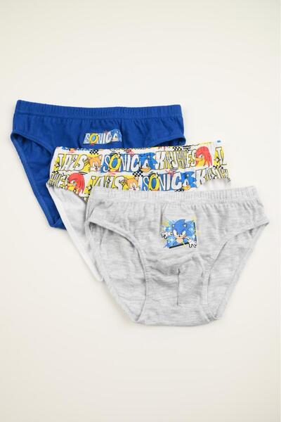 Sun City Fashion Group Σετ σλιπ 3 τμχ αγόρι "Sonic The Hedgehog Sega" μπλε-λε...
