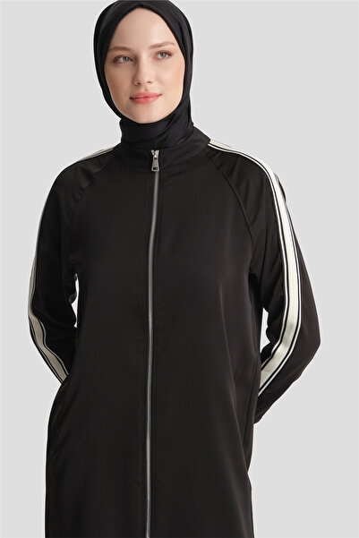 Armine تفاصيل أسطوانية سترة سوداء
