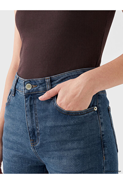 LC Waikiki LCW Jeans İndigo Flare Kadın Jean Pantolon