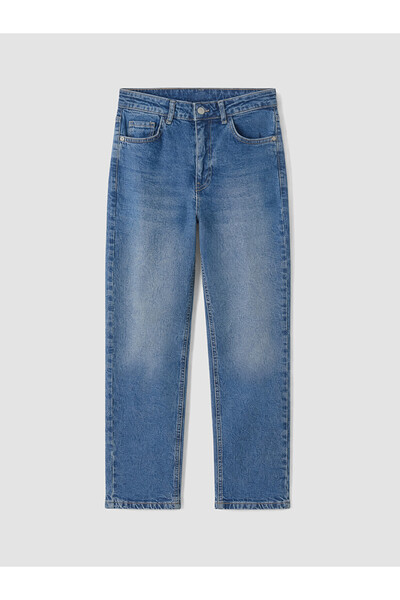 LC Waikiki Lcw Jeans Indigo Petite Mom Fit Women's Jean Pants