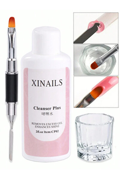 Xinails 60ml unghii degresant lichid set suprafață uscare rapidă apă curățare...