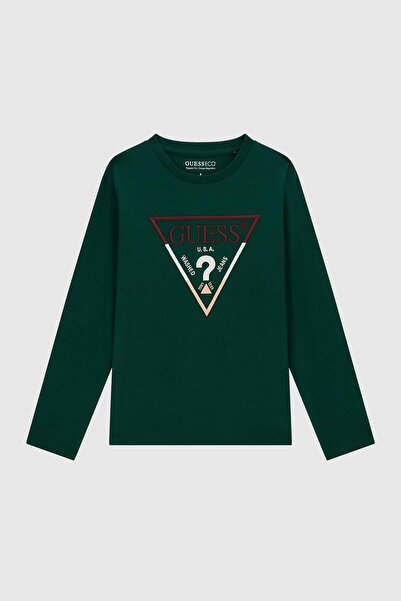 Guess Erkek Çocuk Koyu Yeşil Tshirt