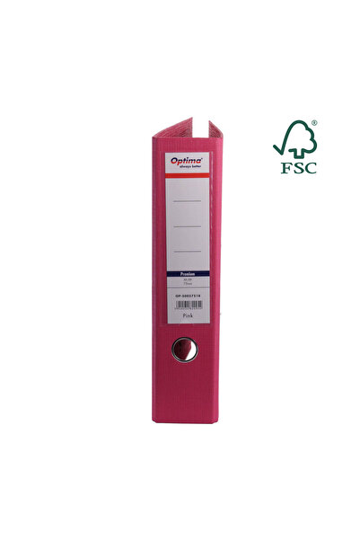Optima Biblioraft A4, Plastifiat Pp/Pp, Margine Metalica, 75 Mm, Premium - Pi...
