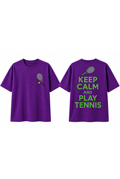 VODEXA Tricou unisex supradimensionat cu imprimeu tenis, 100% bumbac, cu tema...
