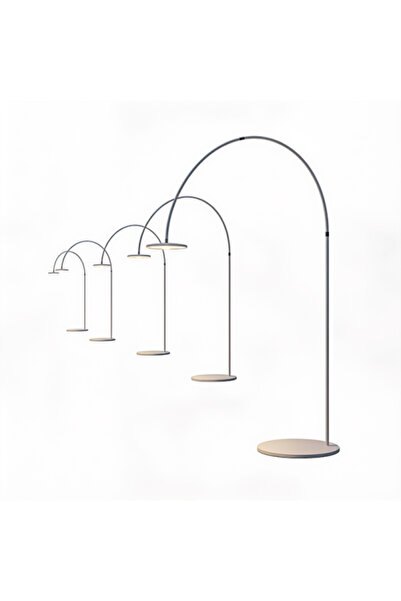 ٍSiera Light عمود إضاءة خارجي على شكل قوس هينويزو 30 واط أسود+أبيض F 0289-450 B