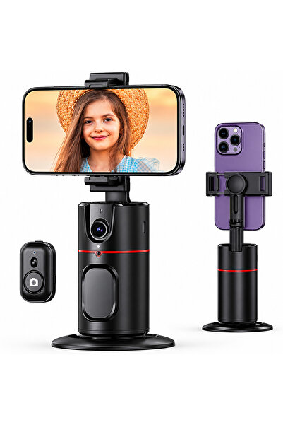 cyke Gimbal inteligent cu urmarire faciala AI, rotatie 360°, control prin ges...