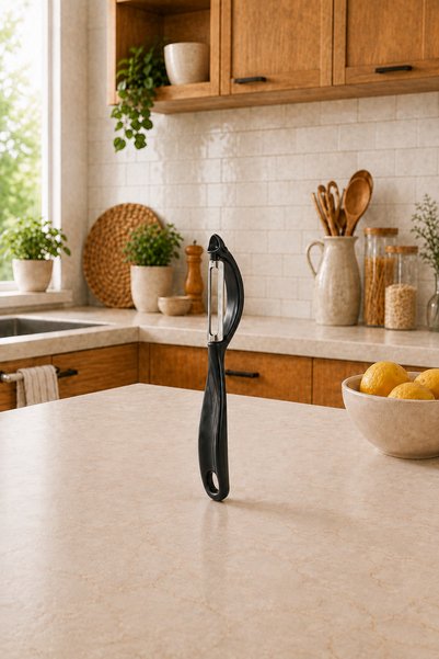 Sariva Home مقشرة فواكه وخضروات عملية مزودة بشفرات من الفولاذ المقاوم للصدأ، مريحة للاستخدام