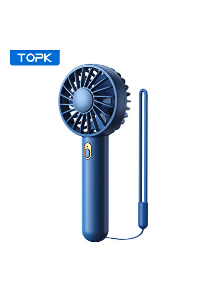 Choice Blue TOPK 1800mAh Rechargeable Mini Portable USB Fan [3-9 Working Hour...