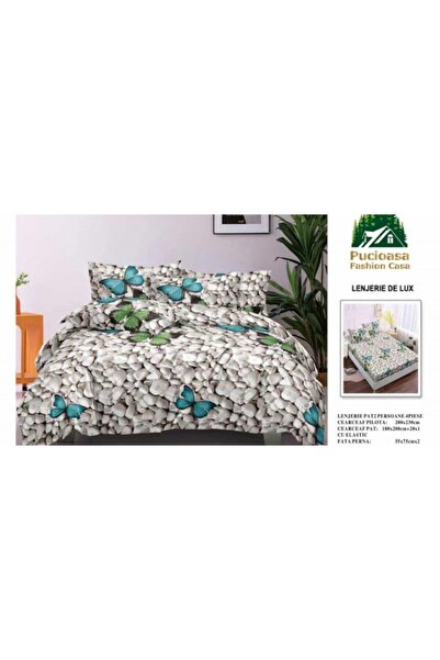 Pucioasa Set de lenjerie de pat Finet gros, 4 piese, cearșaf elastic