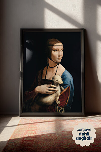 Persona Istanbul Leonardo da Vinci "Kakımlı Kadın" - Sanat Posteri (Çerçevesiz)