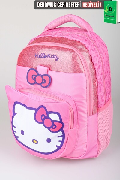 Hello Kitty X Dekomus Licensed Glitter Bow Collection Large Size School Bag