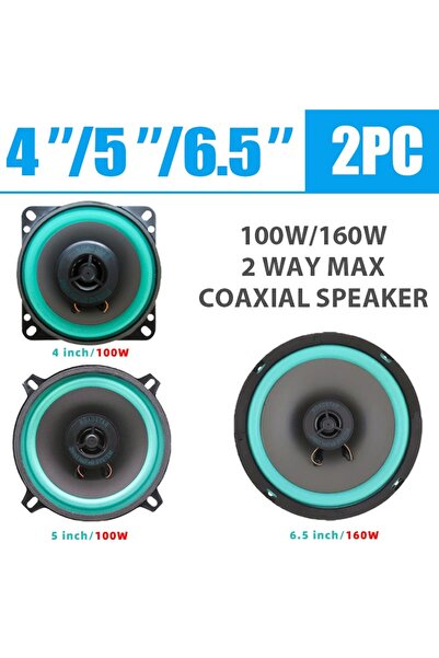Choice 2pc 6.5 Inch 2PCS 4/5/6.5 Inch Car Coaxial Speakers HiFi Car Door Subw...
