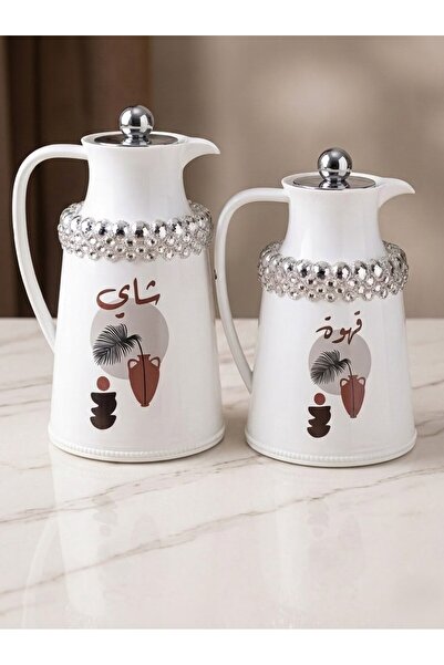 Generic Brand Trams Tea and Coffee Set with Modern Bohemian Motifs, Decorated...