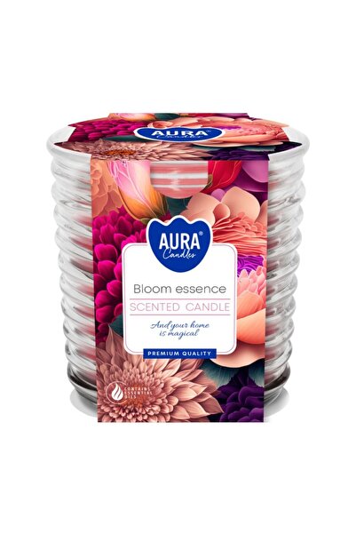 AURA Lumanare Parfumata in Pahar Spirala, Bloom Essence, Timp de Ardere 28 Ore,