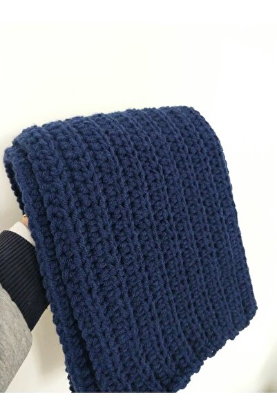 Genel Markalar El Örgüsü Yünlü Fular , Unisex Renkli Handmade Uzun Atkı