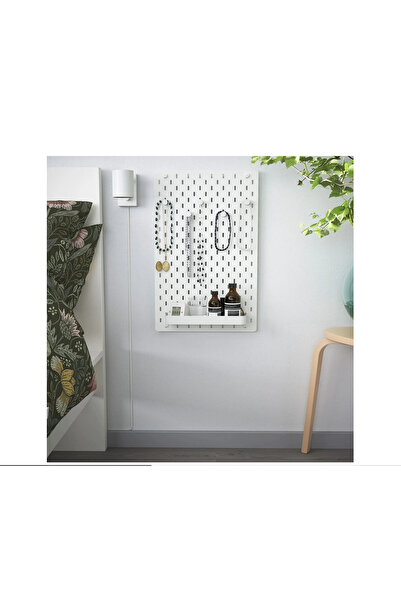 IKEA SKÅDIS çok amaçlı pano , beyaz, 36x56 cm(Tüm aksesuarlar dahil)