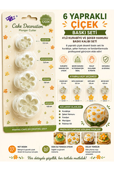 pratikpastacılık Sugar Paste-Cookie-Ceramic Printing Mold Set Cookie and Suga...