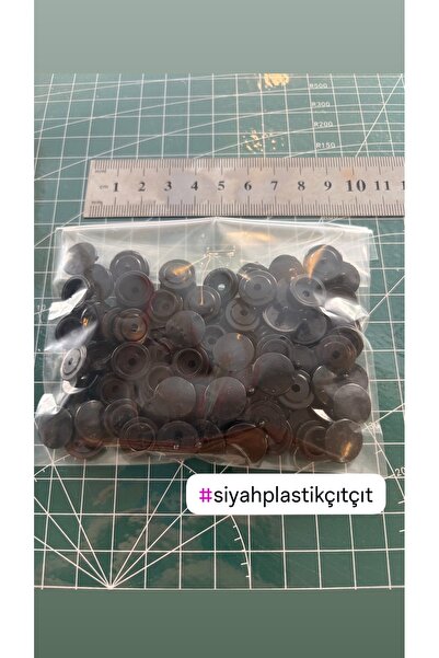 ALOTUHAFİYE SİYAH PLASTİK ÇIT ÇIT 12.5 mm 25 takım