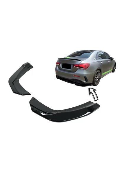 tuningset Aripioare laterale pentru bara spate, potrivite pentru Mercedes A-C...