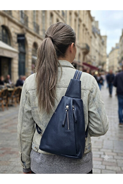 valentina victoria Valvi̇c Genuine Leather Transformer Backpack and Banan Bag.