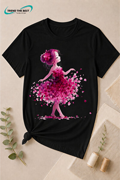 TREND THE BEST Trendin En İyisi Summer Ballerina Red Flowers Printed Girls' a...