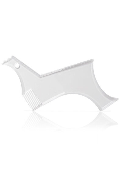 Choice WHITE Beard Template Shaping Beard Styling Tool With Comb for Perfect ...