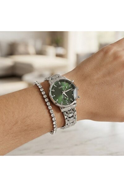 Feronnucci Women's Wristwatch Stainless Steel Band Roman Numeral Analog 3 Ind...