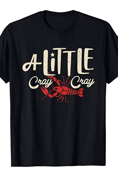 9JY قميص كراوفش بويل بتصميم "A Little Cray Crayfish Boils" للرجال والنساء، قم...