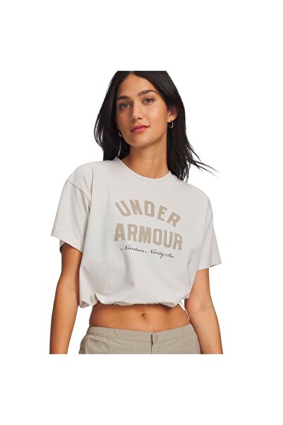 Under Armour Μπλουζάκι BUNGEE HEM 6010950-110 Εκρού
